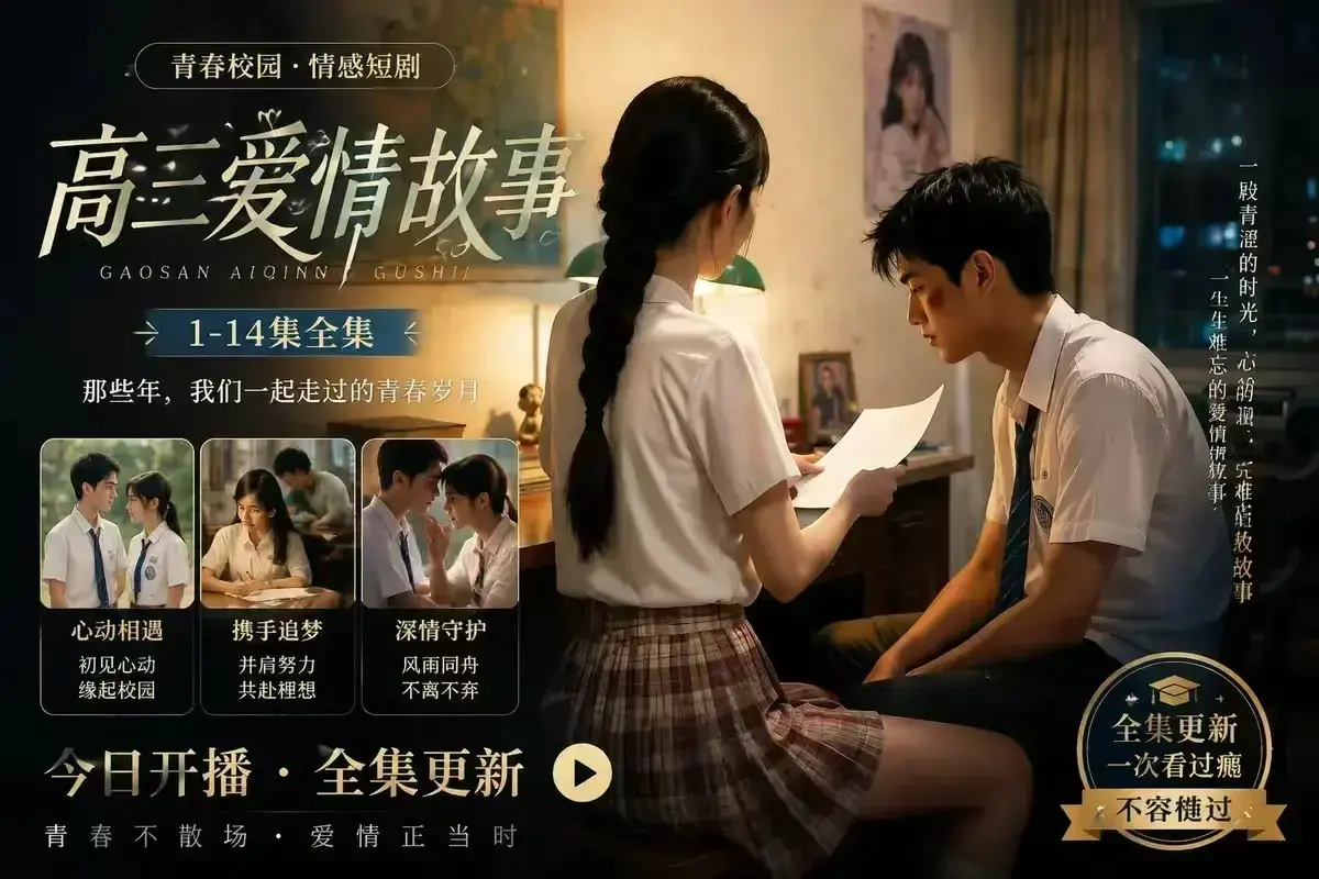 《B中爱情故事》AI校园短剧未删减完整版 - 误会篇4KHDR画质 - 百度网盘在线秒存高清观看