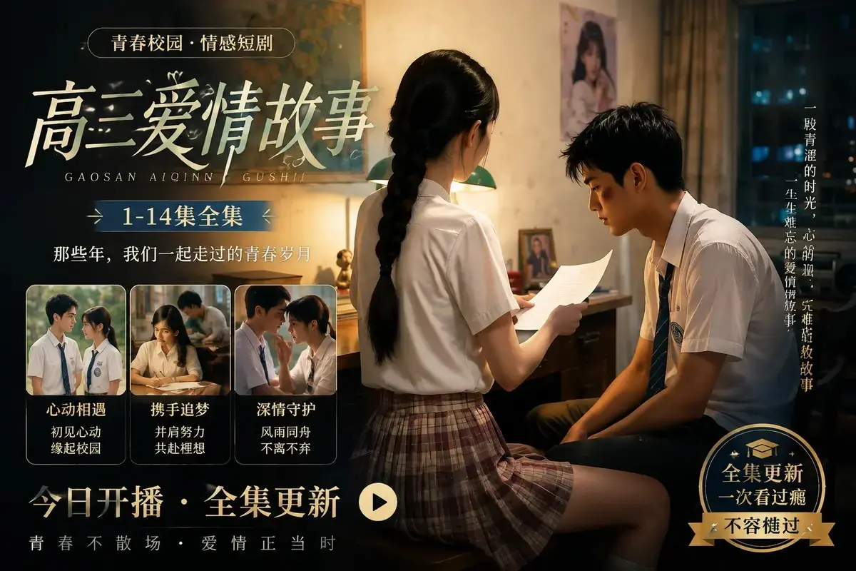 《高三爱情故事》高清未删减全集在线观看 - 黄果魔改AI短剧系列 蓝光修复中字版 - 免费观看无广告 高能无尿点